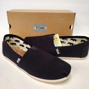 Toms Women's Classic Canvas - Black/White - NEW